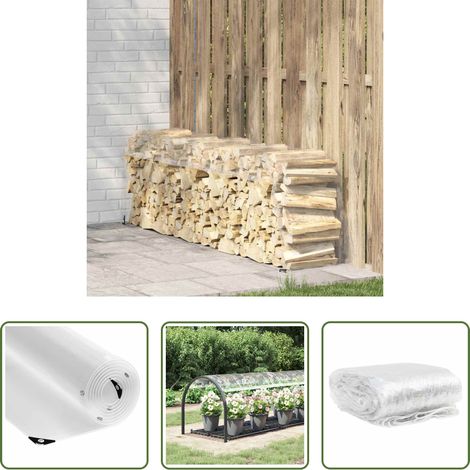 Gartenplane - Transparente Plane mit Ösen 1x4 m PVC (1/5)