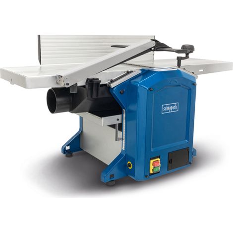 Scheppach Raboteuse & Dégauchisseuse compacte HMS1250 - Puissance 1800W - 2 fers en acier rapide - Largeur de rabotage 305mm - Hauteur de passage 120mm - Régime de l'arbre 9000-1min