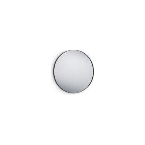 Espejo decorativo redondo negro Britta Inline 80 cm (1/2)