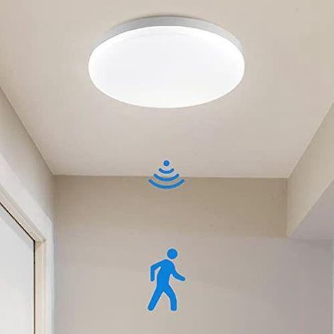 Plafonnier LED avec détecteur de mouvement, compatible avec (1/4)