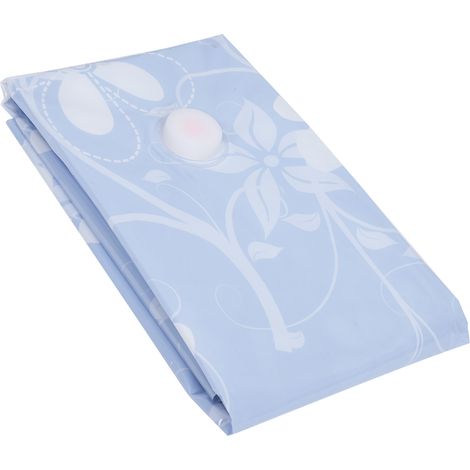 Sac de compression 80x100 cm pour vêtements et couettes, pliable avec valve d'air filetée de 3,5 cm