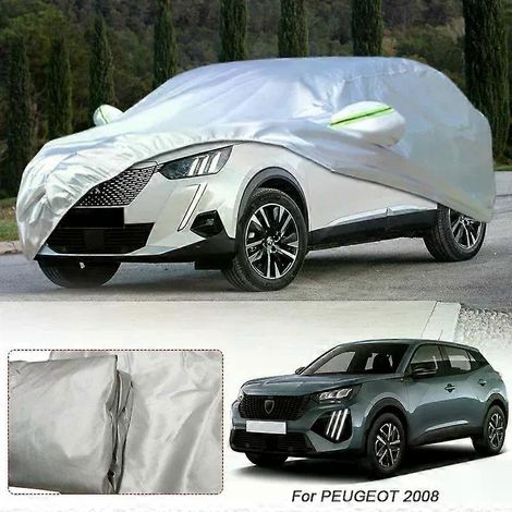 Wasserdichte Autoabdeckung aus 210T Polyester mit Sonnenschutz, UV-Schutz und Staubschutz für PEUGEOT 208, 308 SW, 408 GT, 508, E-508 (2008), 3008 und 5008 (Autozubehör) (1/5)