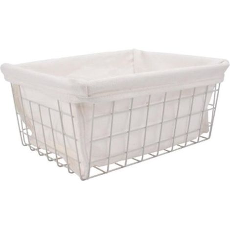 EASYCOMFORT Panier en fil de fer avec , 1 paquet de paniers en fil de fer pour le rangement, panier de rangement pour armoire de cuisine (1/3)