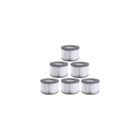 Bluedeer – Confezione da 6 cartucce filtranti di ricambio per piscine gonfiabili – Superficie filtrante di 4000 cm² – Compatibile con Mspa e Ruikalucky - Crezuo