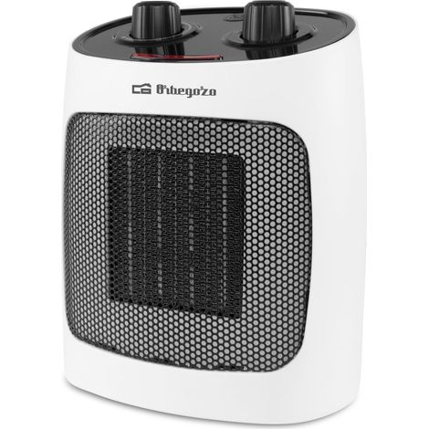 Chauffage céramique, 2 niveaux de puissance, mode ventilateur, poignée, protection contre la surchauffe, 2000W (1/2)
