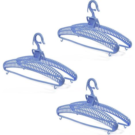 Calicosy – Cintre sèche pull lot de 3 – Plastique – Dimensions L 38 cm x P 8 cm x H 23 cm – Séchage délicat sans déformation (1/4)