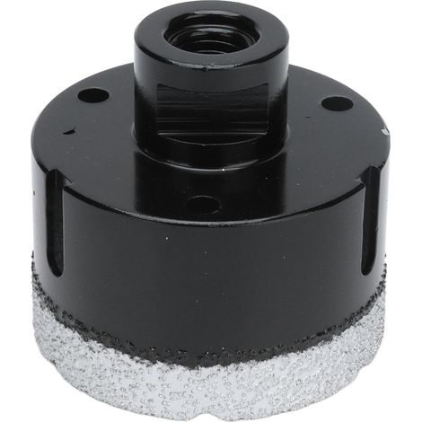 Foret carotte diamant brasé sous vide pour marbre, scie cloche M14, noir, 65mm (1/5)