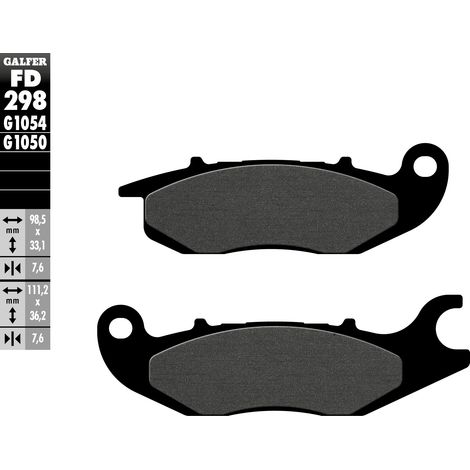 PASTILLAS DE FRENO GALFER KH375 SEMIMETÁLICAS PARA SCOOTER