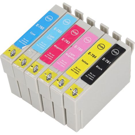 Cartouche d'encre 6 couleurs BK CMJ LC LM, accessoire d'impression pour R260 R280 R380 RX580