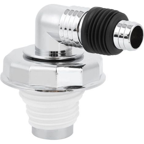 UlisemJoint de Drain de Sol pour Machine à Laver Joint en PVC chromé Connecteur de Drain de SolLe Joint de Drain de Sol Doit être Compatible avec les Drains et le Lavage (Coude pour (1/5)