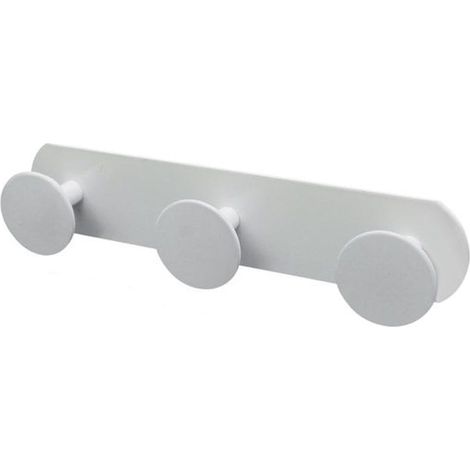 Cleafe - Appendino Con 3 Ganci Appendi Porta Asciugamano A 3 Posti Bagno Casa Bianco 59772 - (1/2)