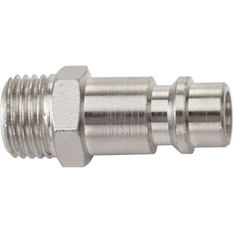 Kit 2 raccord rapide male filete allemand 3/8 male pour air comprime