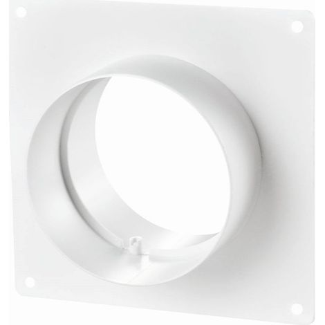 Tubulure d’accouplement avec bride diamètre 100 mm blanc