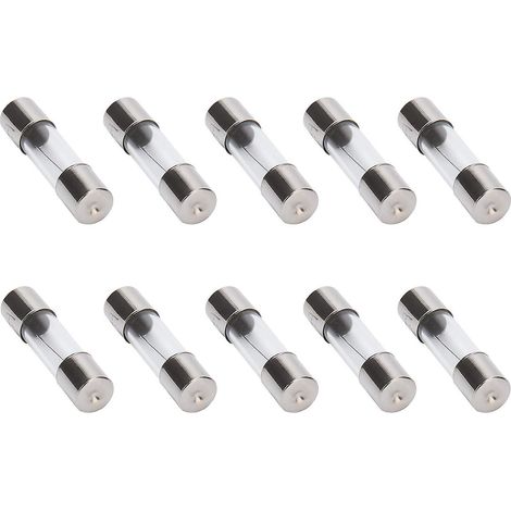 10 fusibles à déconnexion rapide F5al 5a 250v à tube en verre 5 x 20 mm (5 ampères) (1/2)