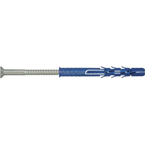 Broche en nylon avec vis RawlPlug R-FF1-N-10L300 9 8x300 mm 7 0x307 mm T40 10 unités (1/2)