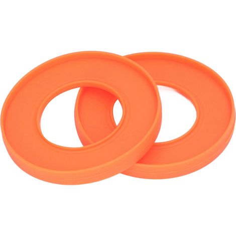 2 bracelets étanches en silicone orange, protège-manches anti-eau, accessoire de ménage pratique, lavage vaisselle et nettoyage. (1/5)