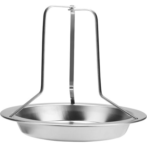 Support à poulet rôtir en acier inoxydable, grille de barbecue pour cuisson verticale, accessoire BBQ durable.