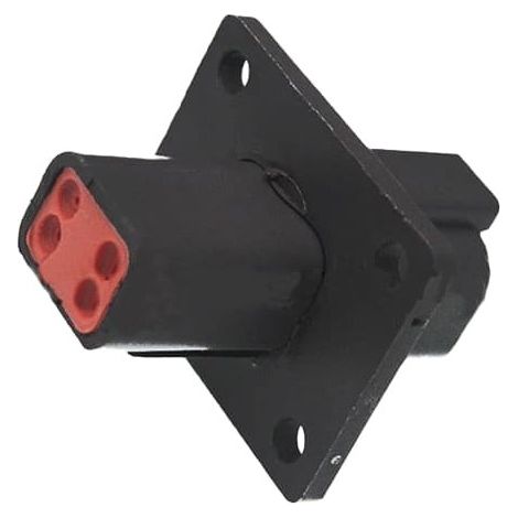 Connettore Serie DT femmina 4 vie da pannello nero