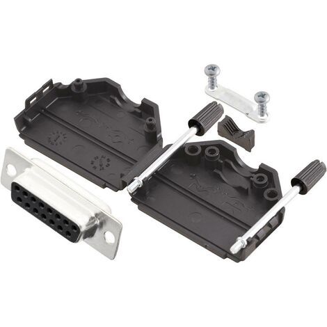MH Connectors MHDPPK15-DB15S-K Kit embase SUB-D femelle 180 ° Nombre de pôles: 15 fût à souder 1 pc( (1/3)