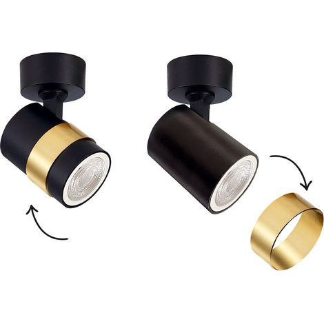 Foco Anillo 1xGU10 negro LP-770/1W BK Light Prestige (1/5)