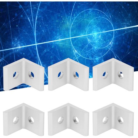 Support d'angle en aluminium, 10 pièces, connecteur fixe en forme de L à 90 °, fournitures industrielles, trou 4040-2 (1/5)