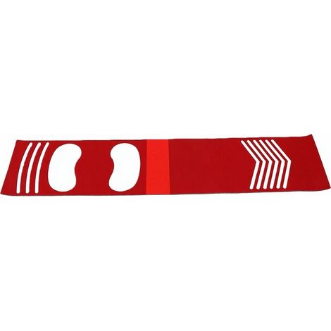 Tapis de frappeur d'entraînement antidérapant, absorbant les chocs, entraîneur de baseball en PU, aide au lancement avec guide d'empreinte, pratique de frappe de softball, Sports d'intérieur et d'exté (1/5)