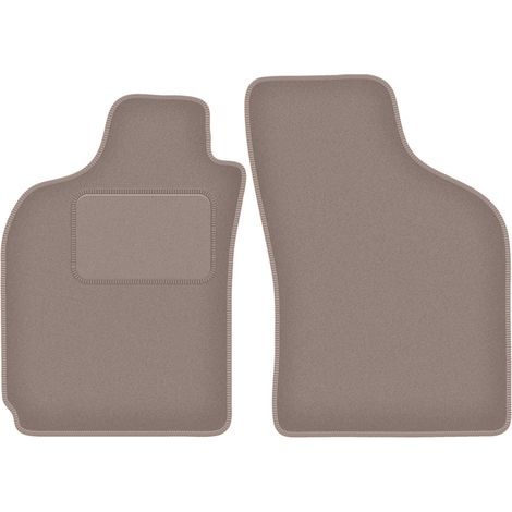 Alfombrillas delanteras para Fiat Siena sedán (1996-2006), color beige. (1/5)
