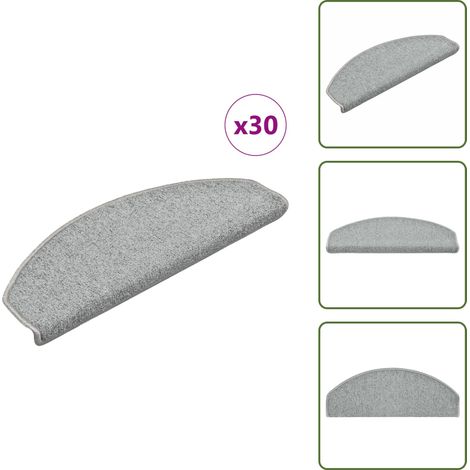 Stufenmatten 30 Stk. Hellgrau 65x24x4 cm - Stufenmatte - Stufenmatten - Treppenmatte - Treppenschoner