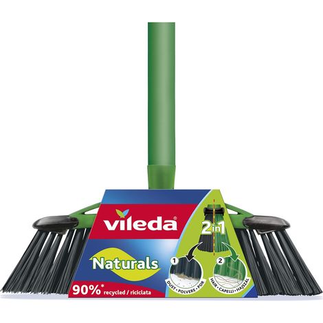 Scopa Domestica Antiurto Manico Naturale Cm 33 Vileda (1/3)