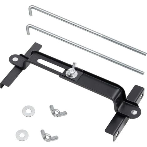 maintien de la batterie réglable-boulons de 23cm/9 pouces,universel ajustable traverse de batterie avec boulon en J,apte à voiture suv, bon contact, résistance à la corrosion (1/4)