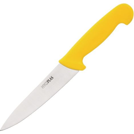 Couteau de Cuisinier Professionnel Jaune 160 mm - Hygiplas