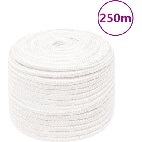 Corde de bateau Corde Multifonctionnelle, Corde Durable Blanc complet 14 mm 250 m polypropylène Chic-139703 (1/4)