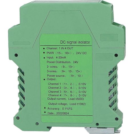 Gleichstromsignalisolator 1 Eingang 4 Ausgang SPS-Transmitter-Aufbereiter für Leiterplatte 0-10V