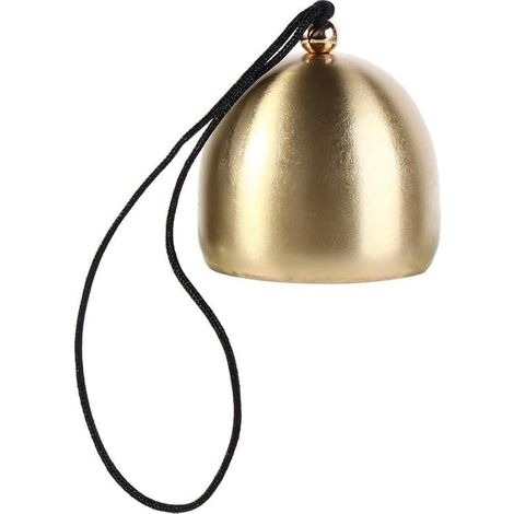 Ein klarer, reiner Klang – ein kleines Feng-Shui-Windspiel aus vergoldeter Bronze, zum Selbermachen (schwarzes Messing). (1/4)