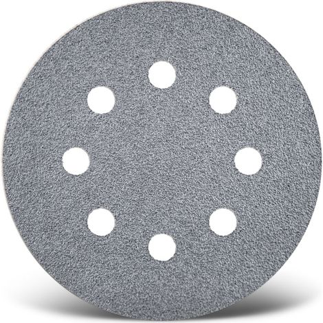 MENZER Platinum Klett-Schleifscheiben, 115 mm, 8-Loch, f. Exzenterschleifer, Halbedelkorund (50 Stk.) K180