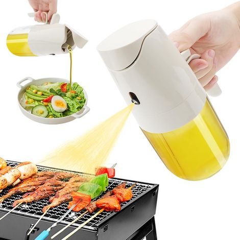 Spray Huile Cuisine 300ML Pulverisateur d'huile et Distributeur 2 en 1, Air Fryer Oil Spray Huile, Vaporisateur Huile pour Cuisiner (1/5)