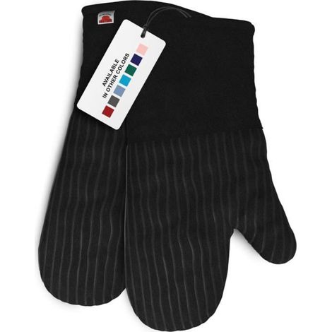 Gants De Cuisine - Silicone - 32 Cm - Résistant Jusqu'à 250 °C - Protection Avant-Bras - Lot De 2 (1/5)