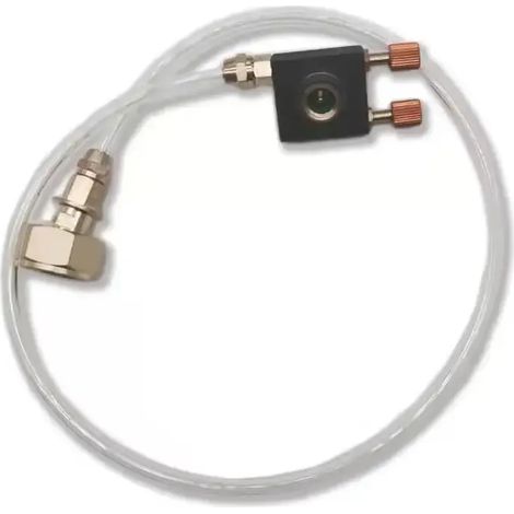 Adaptateur de recharge de propane pour réchaud de camping avec soupape de décharge de pression et valve de gonflage pour bouteille de gaz, compatible avec les accessoires de réchaud et les réchauds po (1/4)