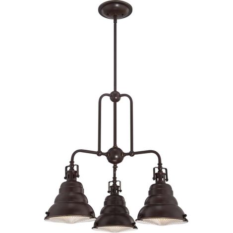 Elstead - Luminaire suspendu à 3 ampoules au fini bronze palladien, E27 (1/5)