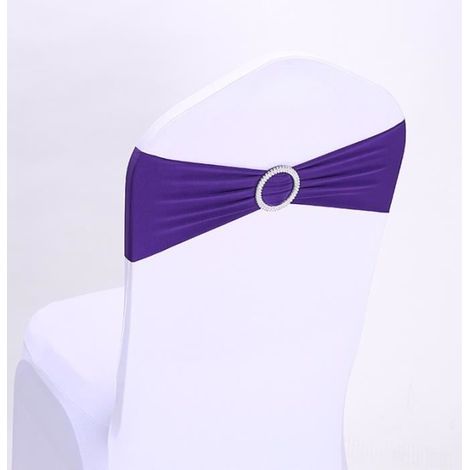 Noeuds de Chaise - 50pcs - Élastique - Violet - Durable et Pratique (1/2)