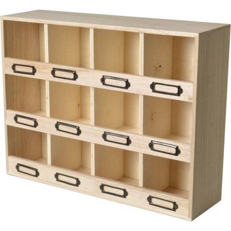 RANGEMENT - 41X11X31 CM - BOIS (1/5)