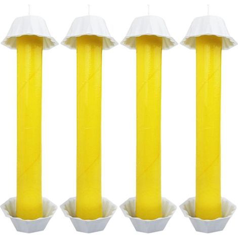 4er-Pack Fliegenpapier – selbstklebend – umweltfreundlich – ungiftig – Fliegenabwehrmittel (1/5)
