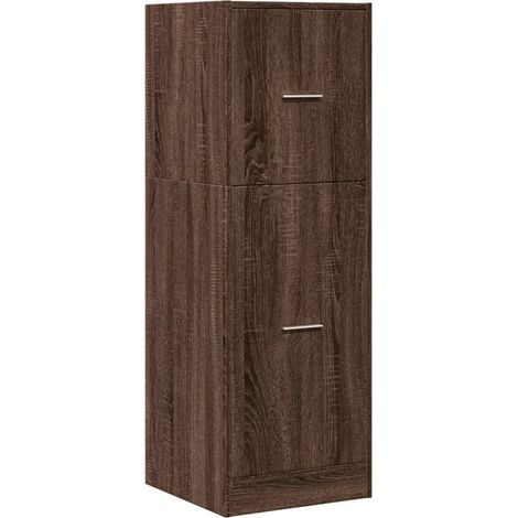 Armadio spezialeria multifunzionale stoccaggio 40 x 41 x 118 cm stile classico in legno ingegnerizzato marrone 020050643