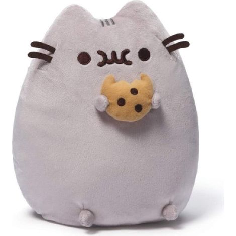 COOKIE 25 CM - GUND - Peluche de Qualité pour Bébé - Peluche Chat Gris Gourmand Cookie Taille 30 cm - Jouet Bébé 12 Mois 1 an et +