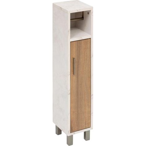 Dérouleur Papier WC & Rangement "Côme" 86cm Beige (1/2)