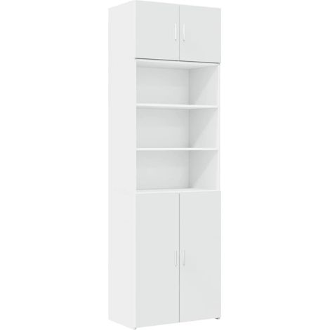 Maison Exclusive - Mobile Portaoggetti Bianco 70x42,5x225 cm in Truciolato
