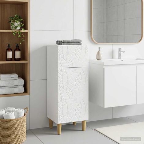 vidaXL Armario de Almacenamiento para Baño DELFT Blanco (1/5)