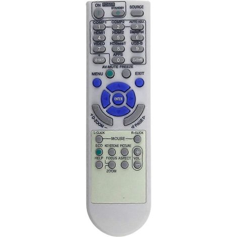 Ersatzfernbedienung RD-472E für NEC P554U, P474U, P554W, P474W, P604X, P603X und NP-P554U Projektoren (1/5)