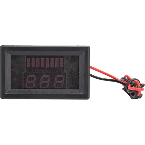 Voltmètre Numérique DC 12V-60V pour Batterie Lithium - Affichage Digital Équipement Électrique (Bleu)