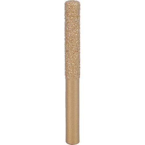 Diamant-Fräser mit geradem Schaft, goldgelötet, verzinkt, für Kantenbearbeitung von Marmor und Granit (6,35 x 7 x 65 mm) (1/5)